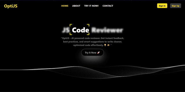 OptiJS - AI Code Reviewer